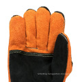 16 Inches Palm Reinforced Fleece Lining Cow Split  Heat Resistant Leather Welding Gloves